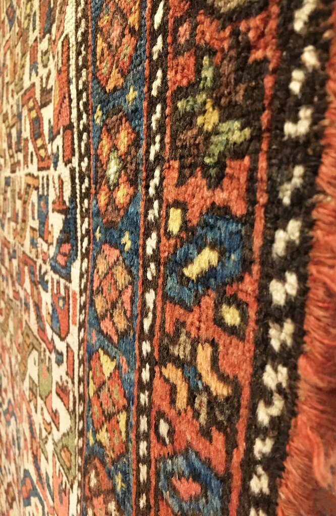 3&#39;11&quot; X 8&#39;5&quot; Antique Kurdish Long Rug