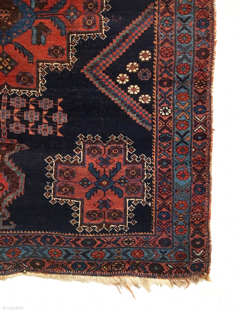 3’8” X 4’8” 19th Century Afshar Rug