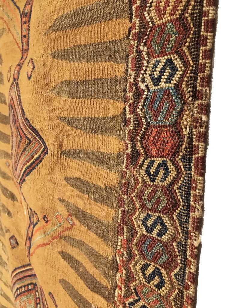 2&#39;1&quot; X 5&#39;9&quot; Antique Persian Afshar Sofreh Rug