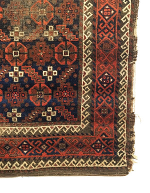 3'1" X 5'6" Antique Persian Baluch Rug