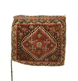 2'2 X 2'0 Antique Persian Qashqai Square Bag