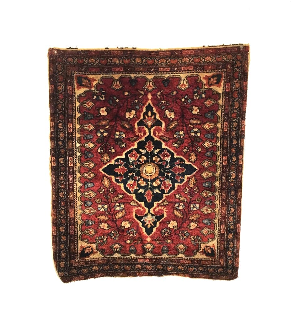 2&#39; X 2&#39;4&quot; Antique Persian Sarouk Small Rug