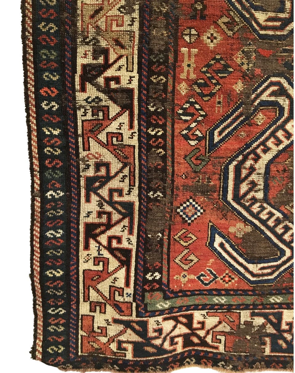 4&#39;3 X 9&#39;1 Antique Persian Shahsavan Long Rug