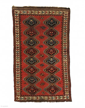 2’9" X 4’7" 19th Century Persian Veramin Rug