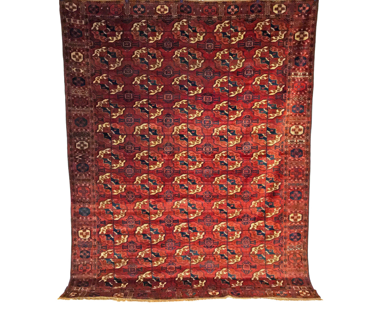 6'8" X 8'6" Antique Tekke Main Carpet