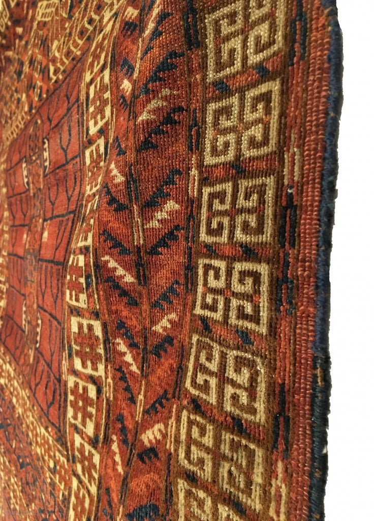 3’7&quot; X 4’9&quot; Antique 19th Century Tekke Ensi Rug