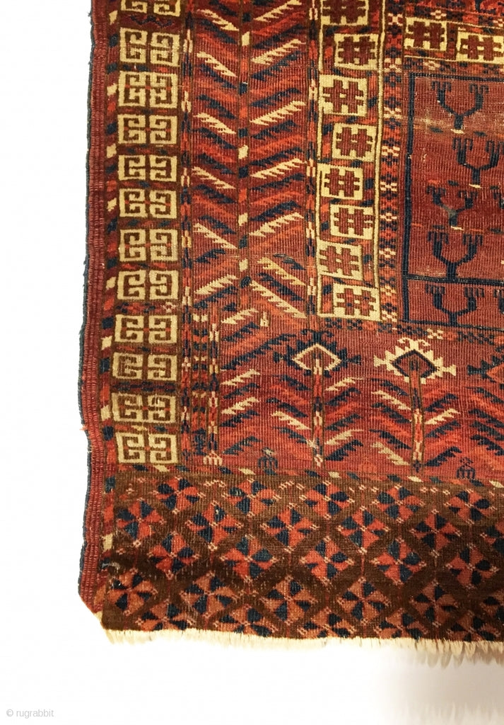 3’7&quot; X 4’9&quot; Antique 19th Century Tekke Ensi Rug