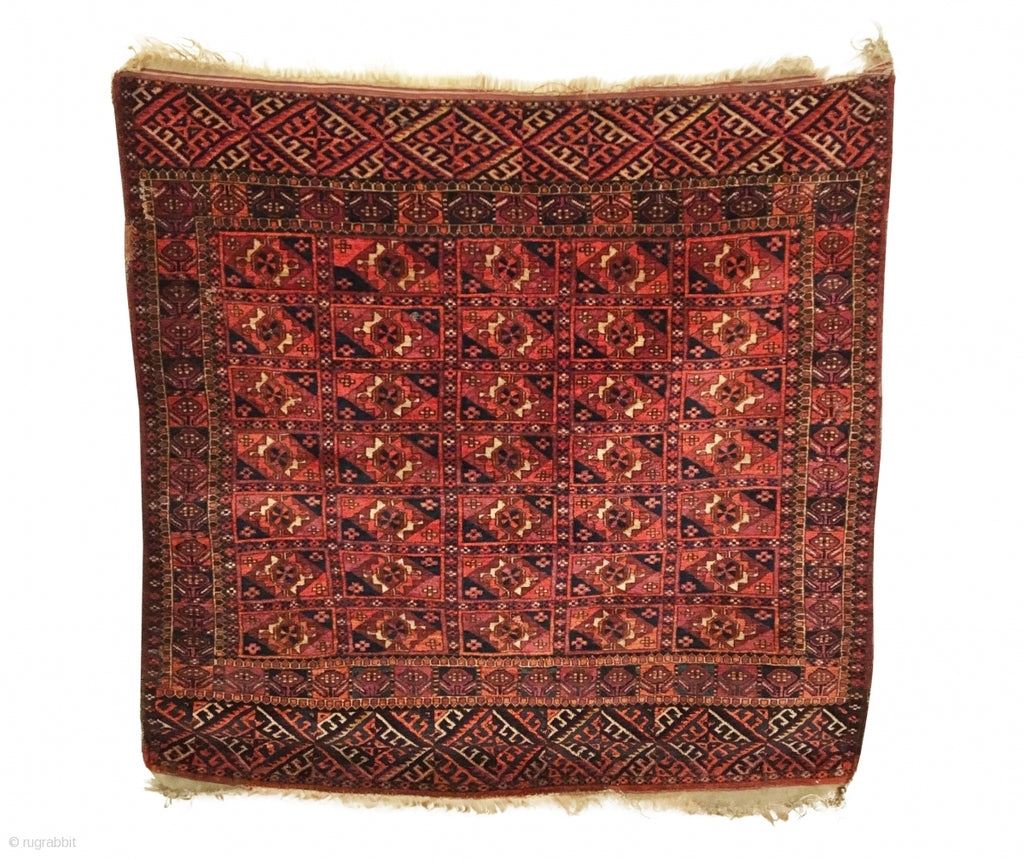 3&#39;5&quot; X 3&#39;4&quot; Antique Turkmen Tekke Rug