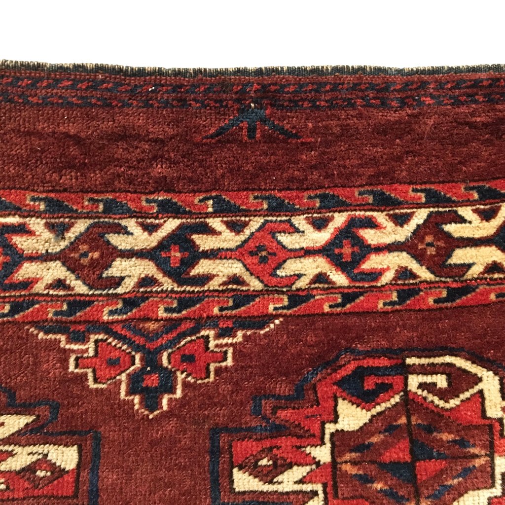 3&#39;7&quot; X 2&#39;10&quot; Antique Turkmen Yomud Small Rug