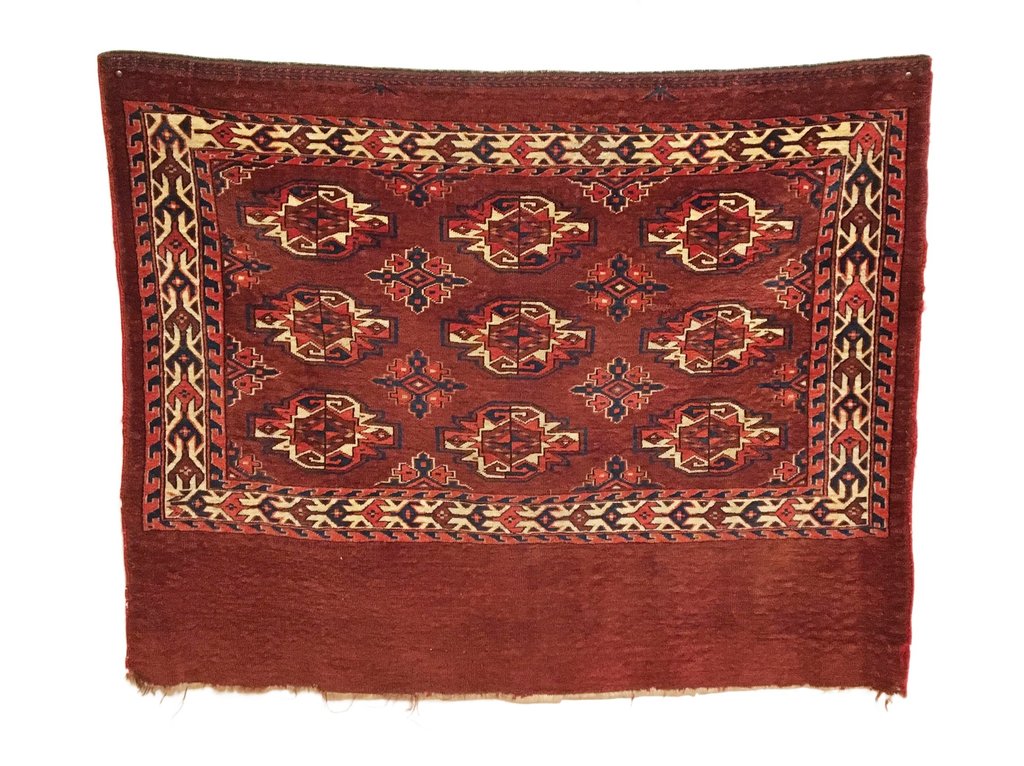 3'7" X 2'10" Antique Turkmen Yomud Small Rug