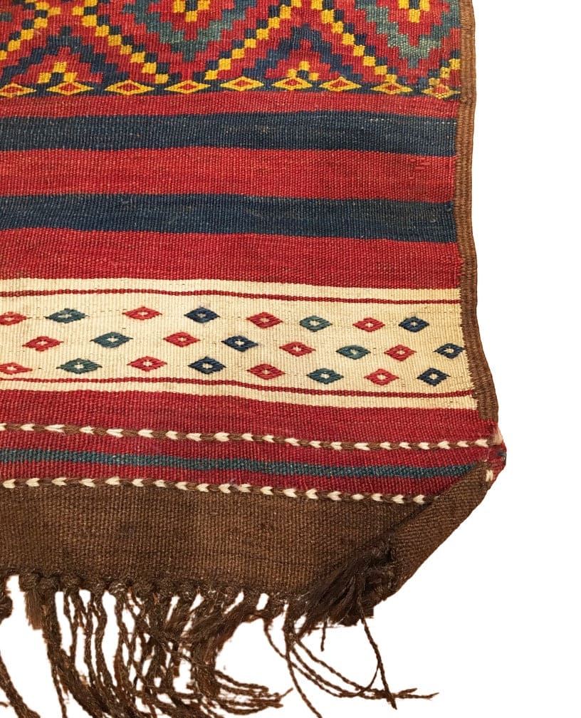 5&#39;0 X 12&#39;9 Antique Uzbek Afghan Kilim Flatweave