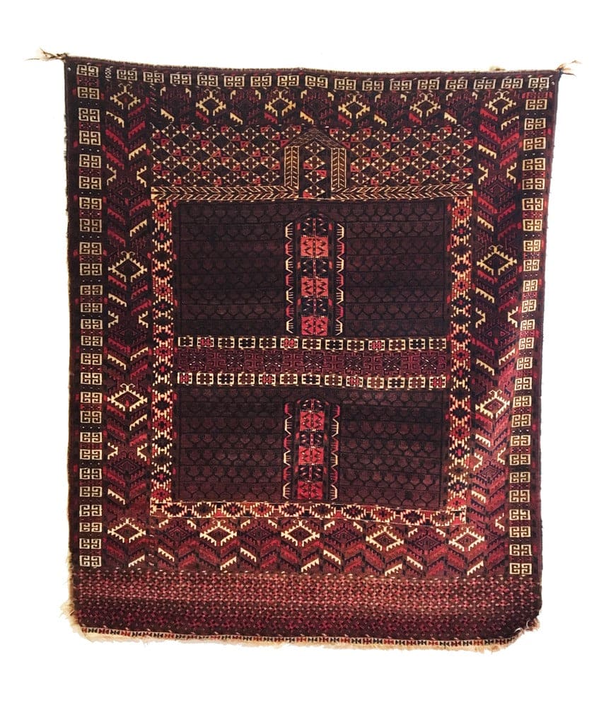 4&#39;2 X 4&#39;11 Antique Yomud Ensi Rug