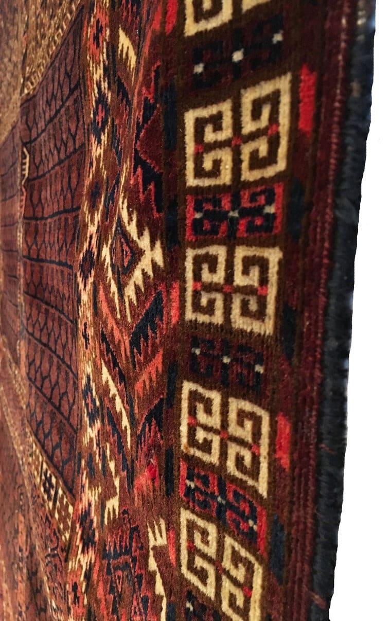 4&#39;2 X 4&#39;11 Antique Yomud Ensi Rug