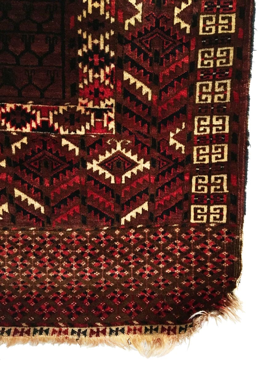 4&#39;2 X 4&#39;11 Antique Yomud Ensi Rug