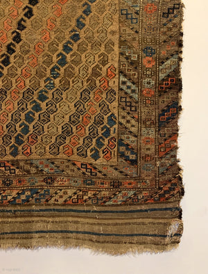 5’2” X 3’0” 19th Century Antique Baluch Rug