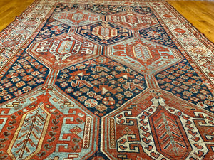 Antique Qashqai Long Rug 6'7 x 13'4