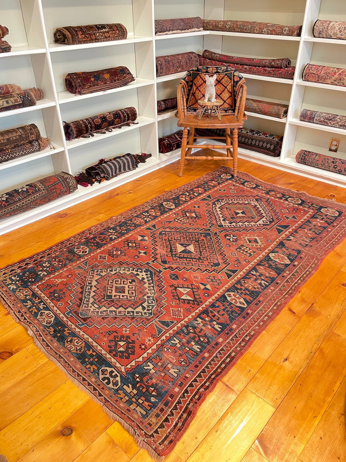 4&#39;3&quot; X 6&#39;10&quot; Antique Caucasian Kazak Rug [SH-026]