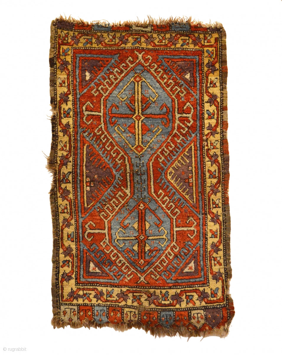 1’11” X 3’3” Antique Konya Yastik Rug