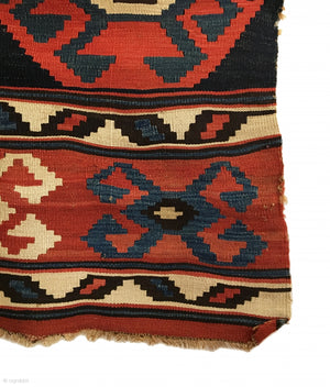 10’9” x 3’0” 19th Century Caucasian Kilim