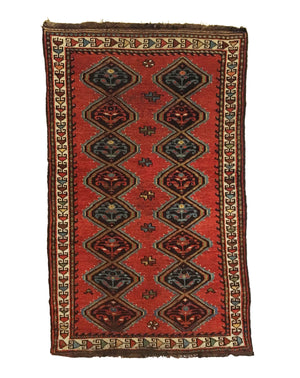 Antique Persian Veramin Tribal Rug 2'9 x 4'7