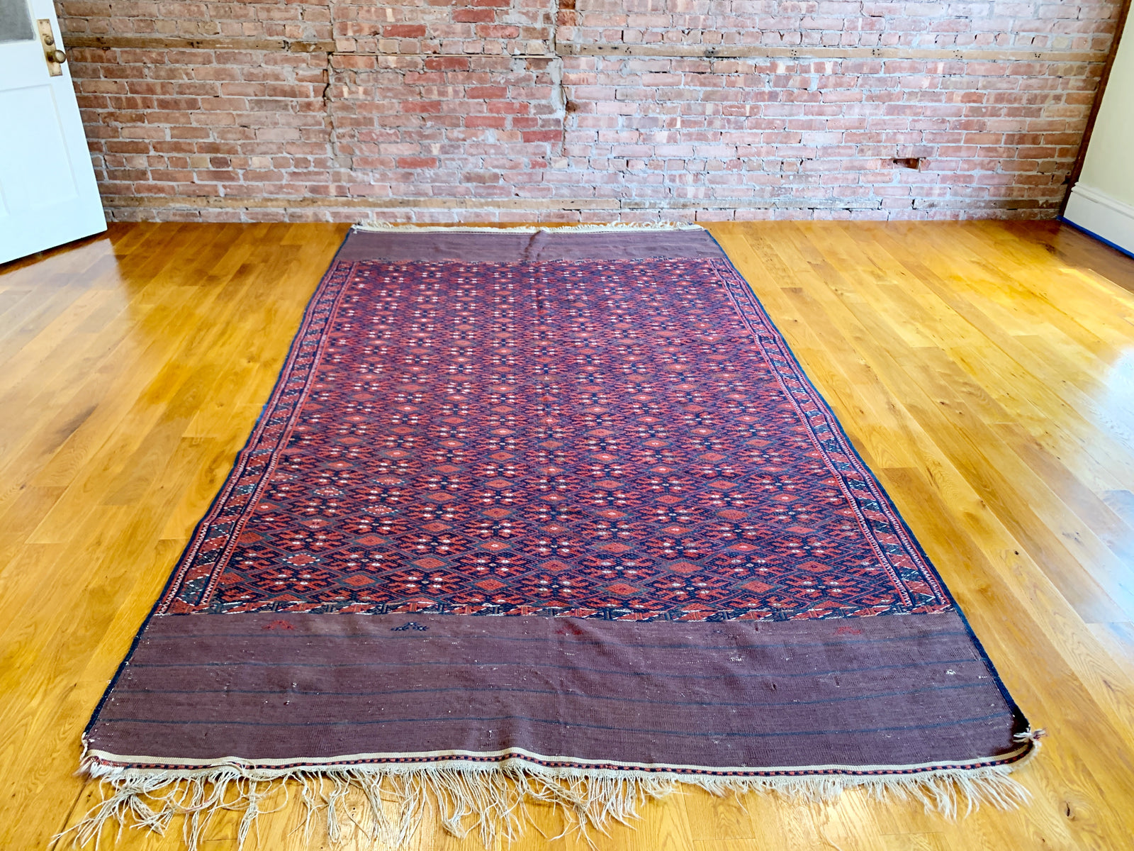 6'0" X 10'7" Antique Yomud Kilim