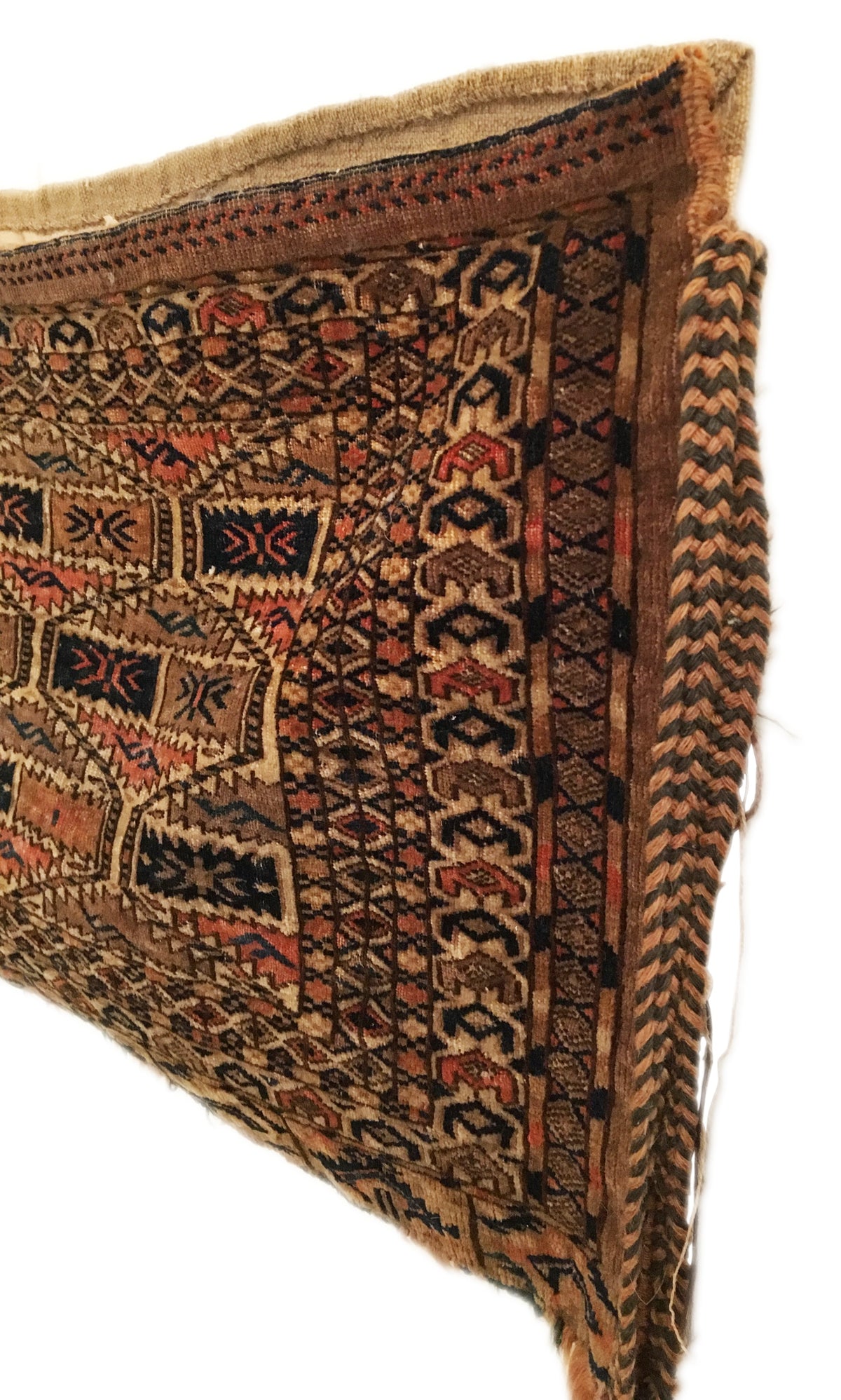 1&#39;1&quot; X 2&#39;10&quot; Antique Turkmen Yomud Torba Bag