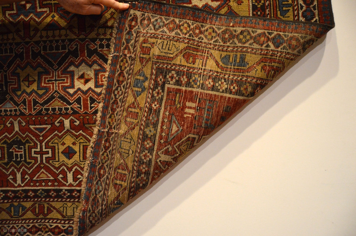 4&#39;9&quot; X 3&#39;10&quot; Caucasian Shirvan Rug [RR-0213]