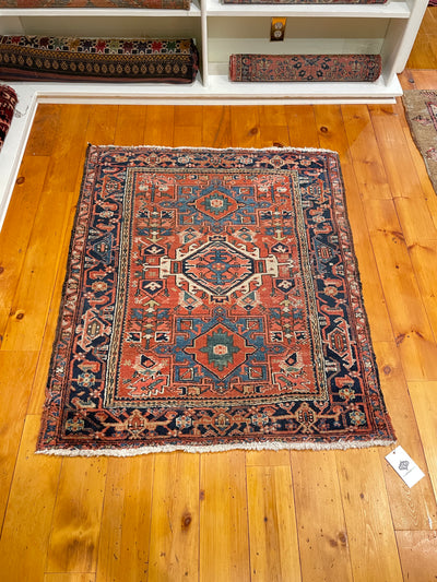 Antique Persian Karaja 3’7 x 4’3