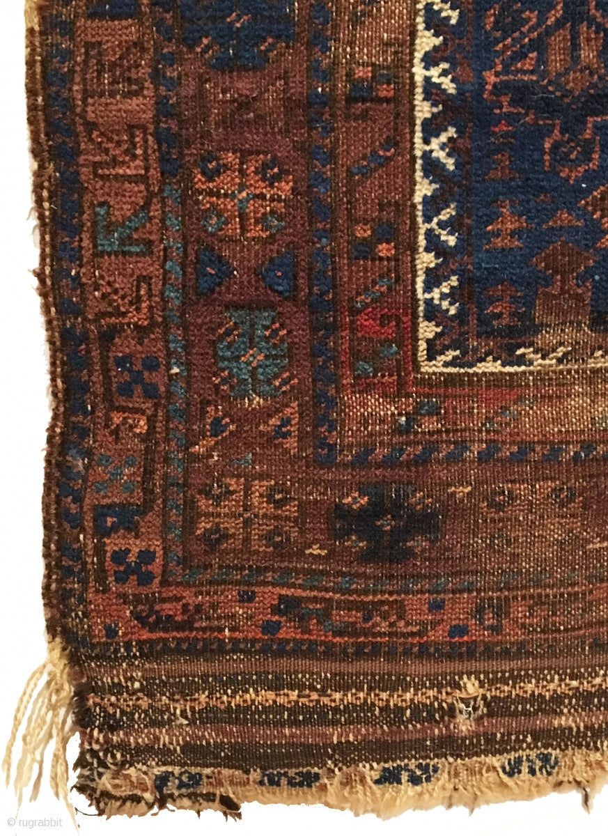 3’0&quot; X 4’10&quot; 19th Century Dokhtar-e-Ghazi Baluch Prayer Rug [RR-0078]
