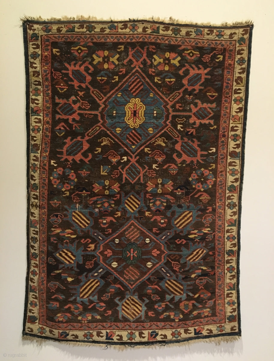 4&#39;9&quot; X 3&#39;5&quot; Kuba Bird Rug [RR-0209]