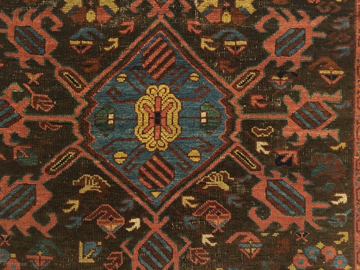 4&#39;9&quot; X 3&#39;5&quot; Kuba Bird Rug [RR-0209]